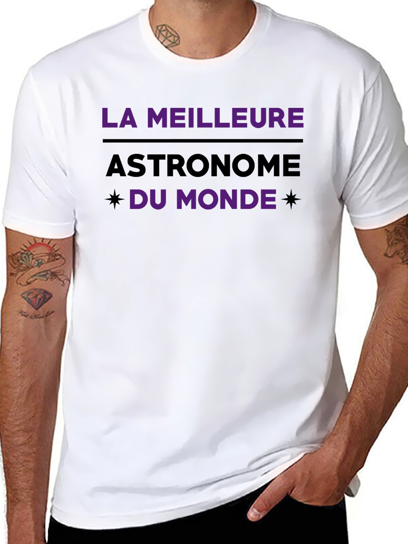 Black La Meilleure Astronome Tee - World's Best Astronomer view 8