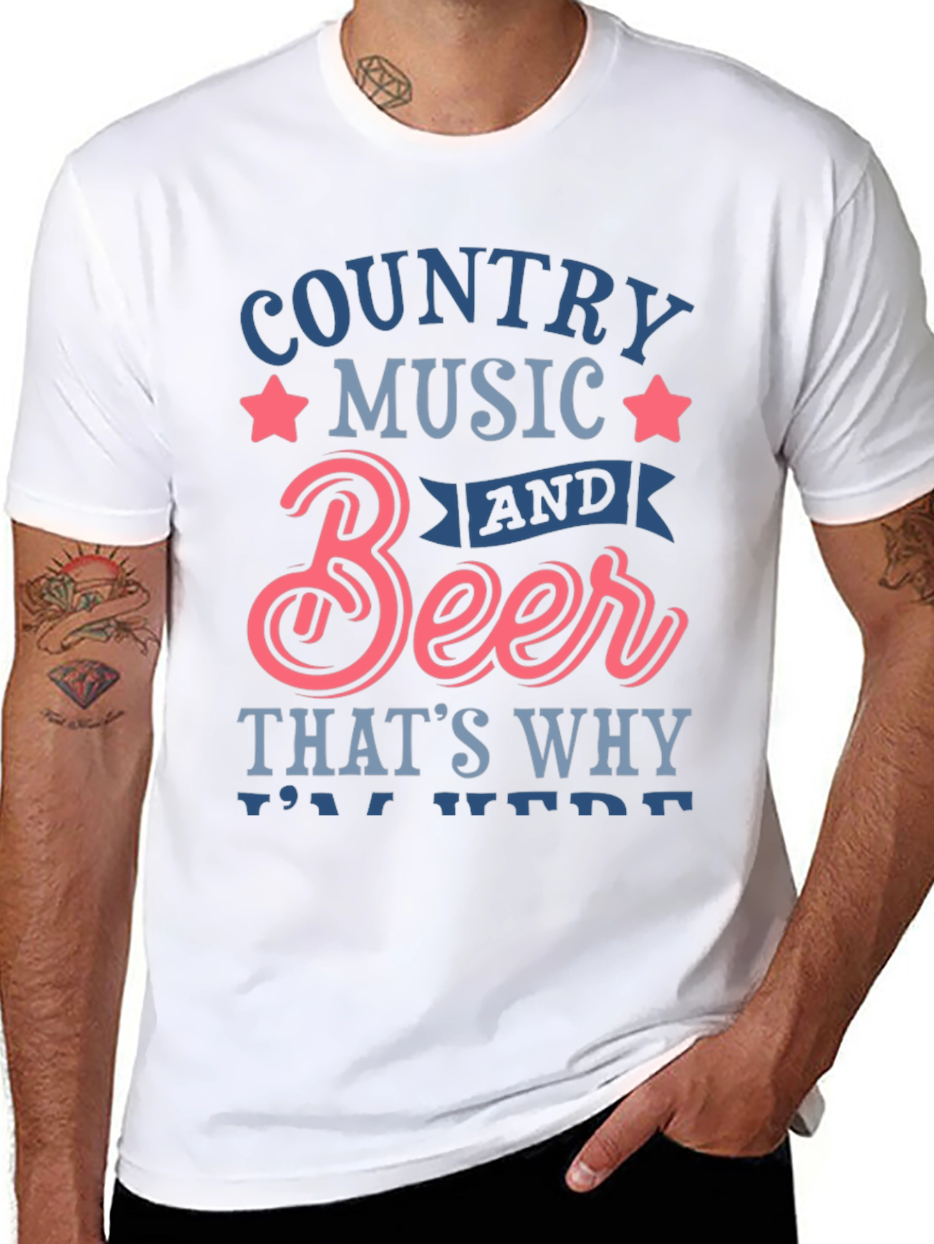 Black Country Music & Beer Graphic Tee view 8