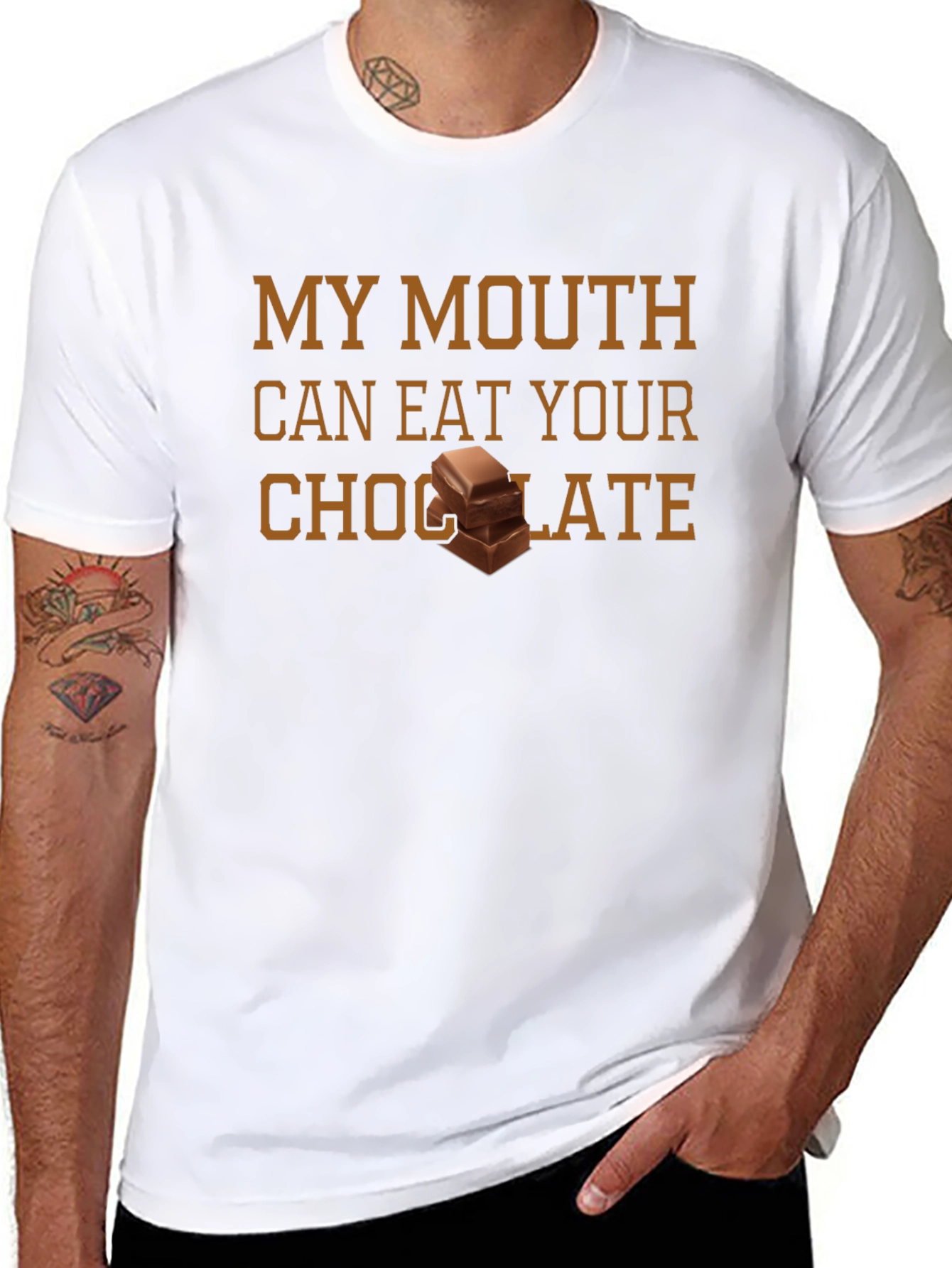 Black My Mouth Can Eat Your Chocolate T-Shirt view 8