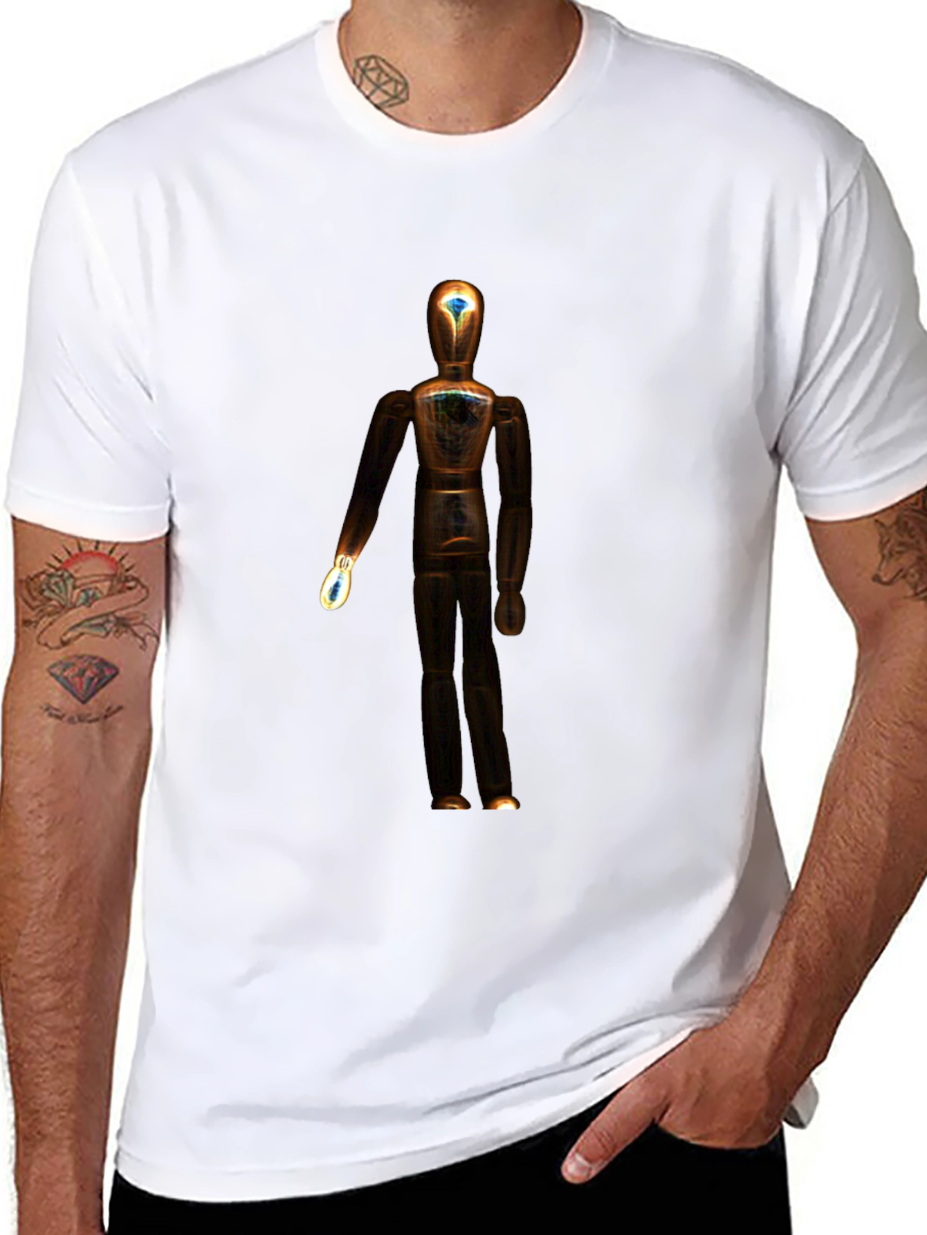 Black Mystic Mannequin Graphic Tee view 8