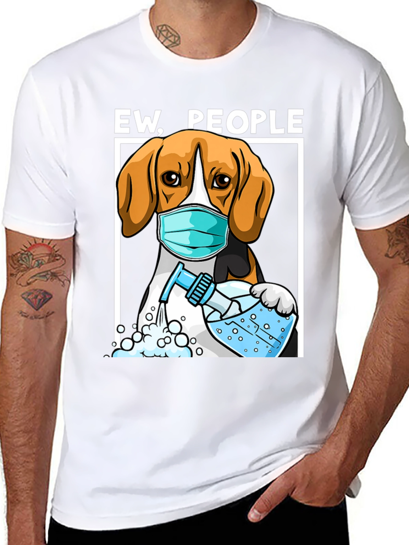 Black Ew People Dog T-Shirt view 8