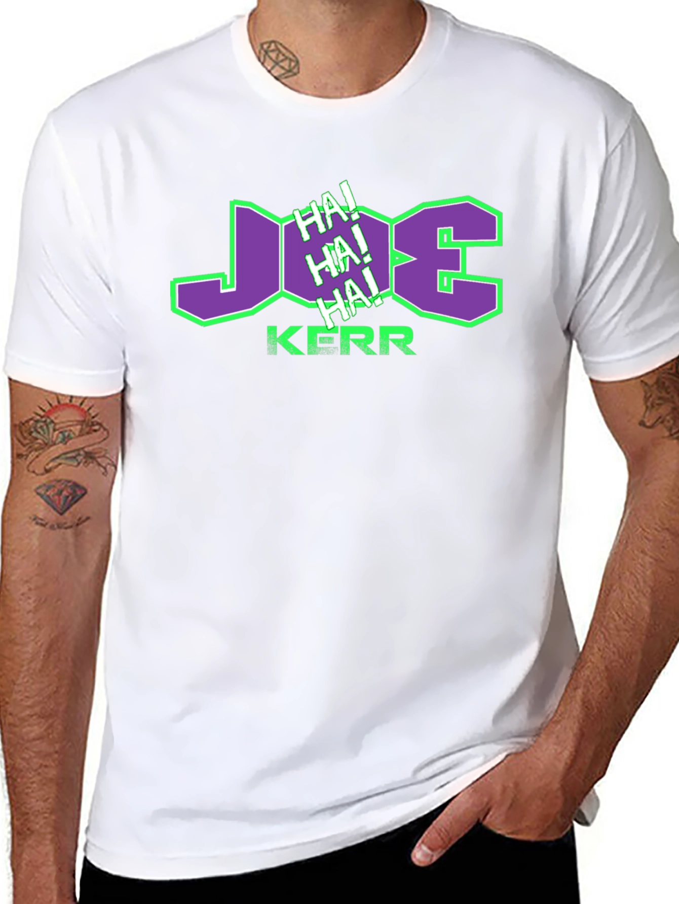 Black Joe Kerr HA! HA! HA! T-Shirt view 8