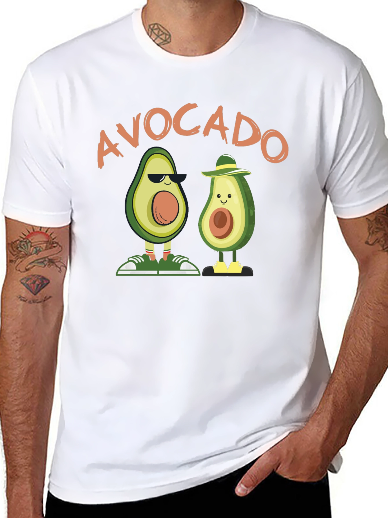 Black Avocado Graphic T-Shirt - Cool & Fun Design view 8