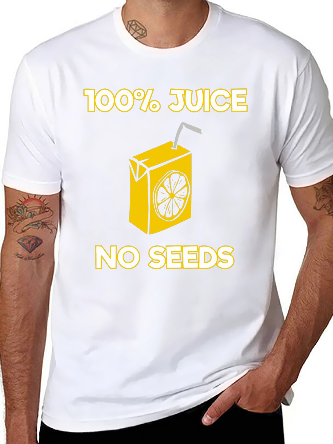 Black 100% Juice No Seeds T-Shirt view 8