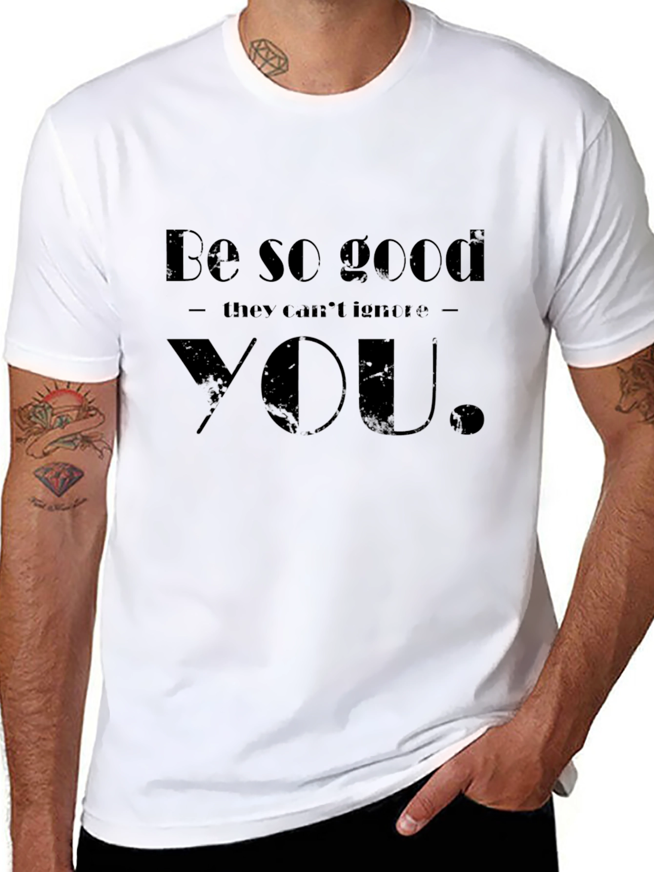 Black Be So Good T-Shirt - Motivational Tee view 8