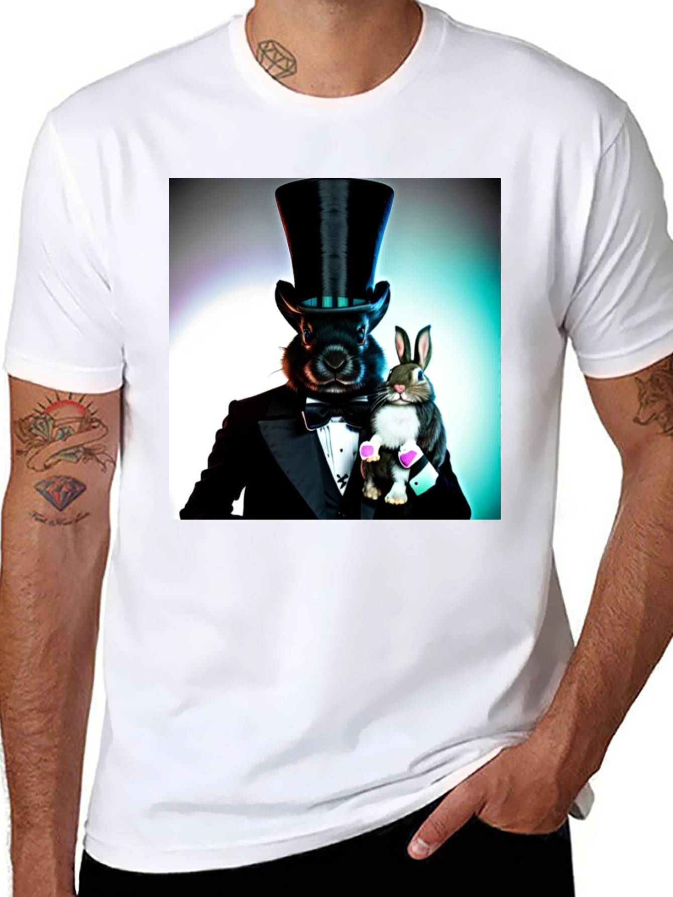 Black Magical Rabbit Tee view 8
