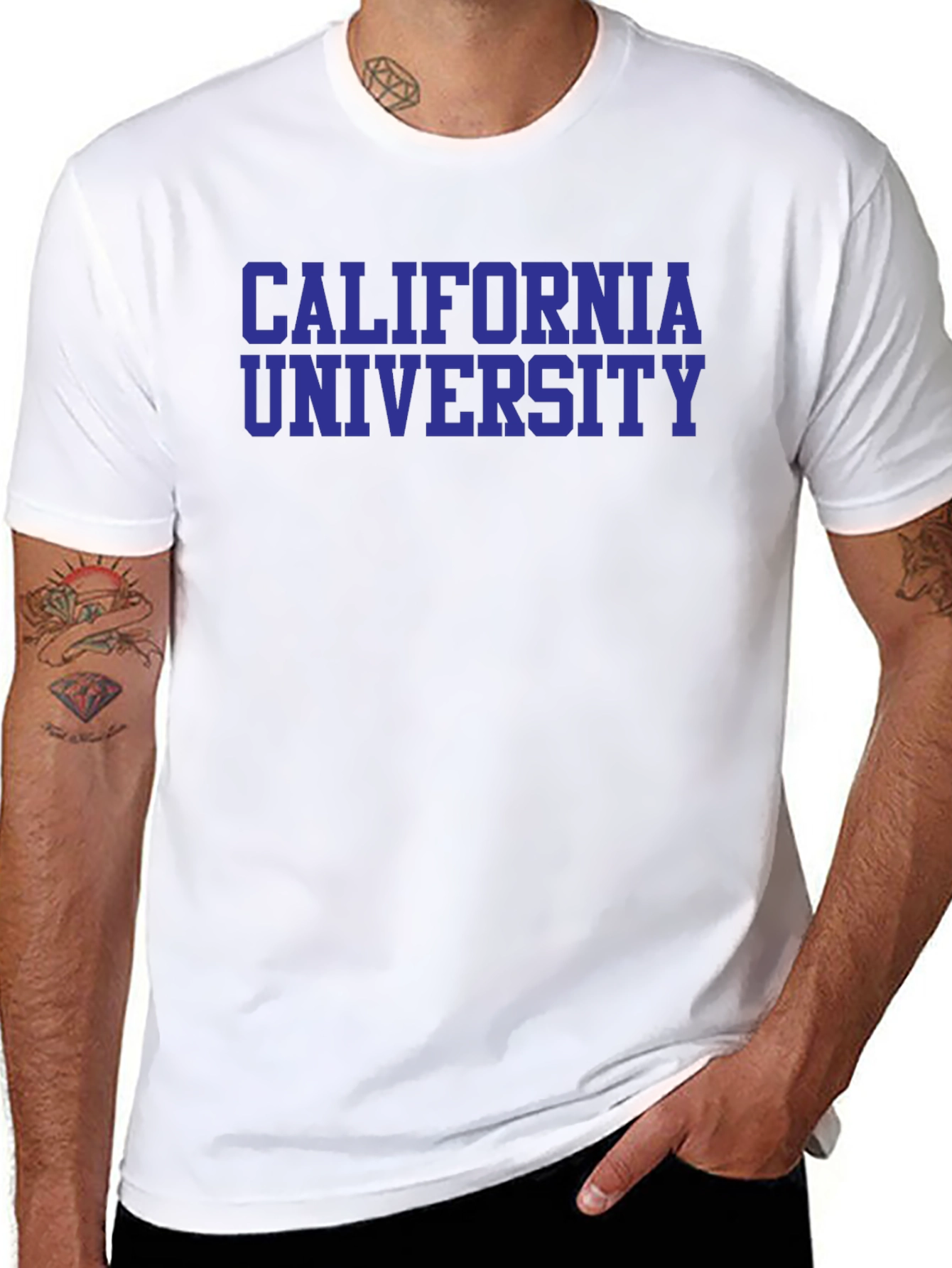 Black California University Black T-Shirt view 8