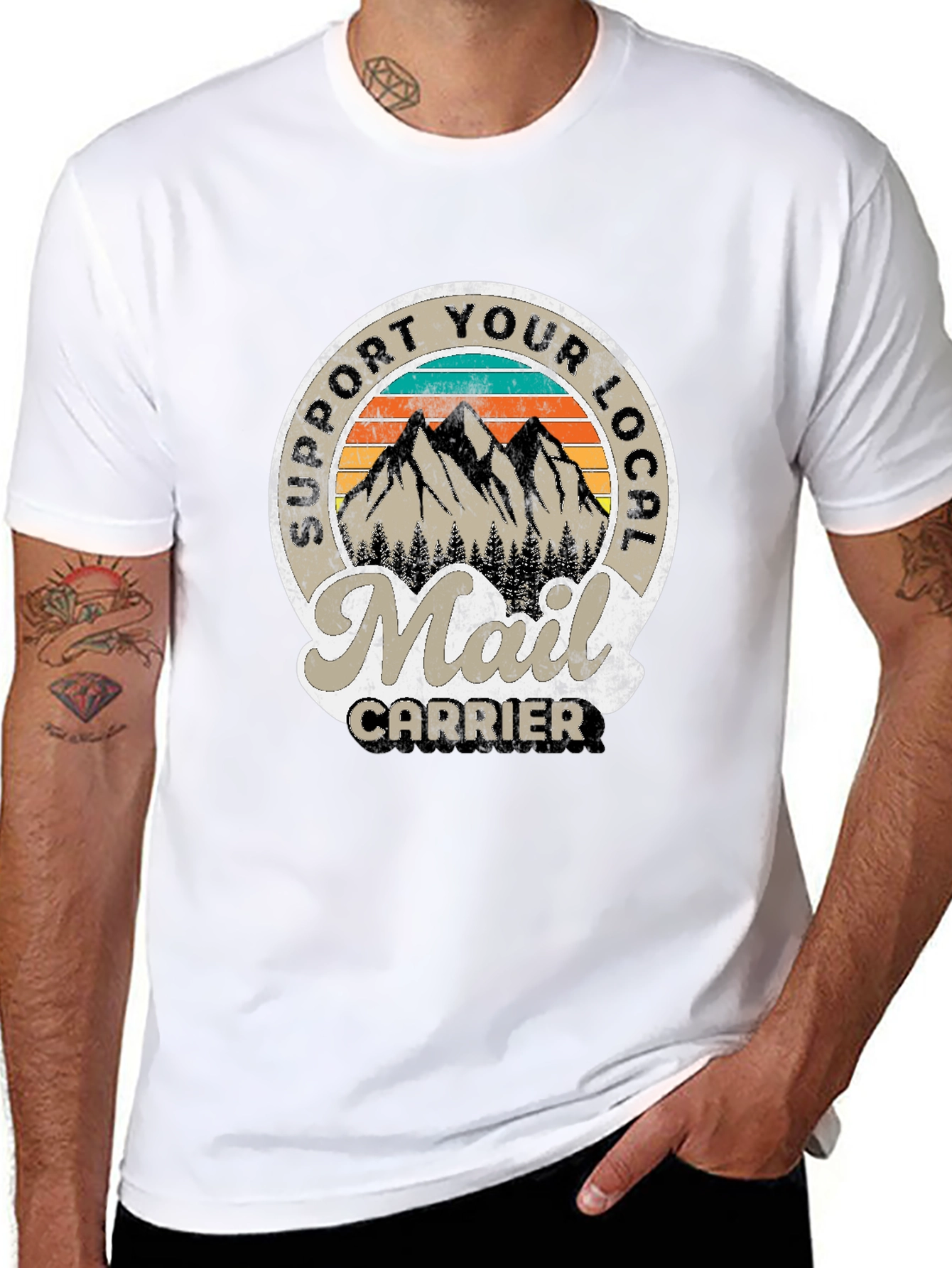Support Your Local Mail Carrier T-Shirt - 8