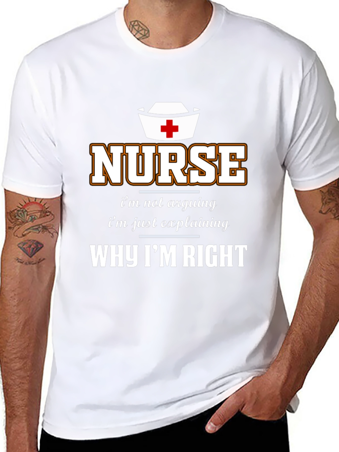 Black Nurse Why I'm Right T-Shirt view 8
