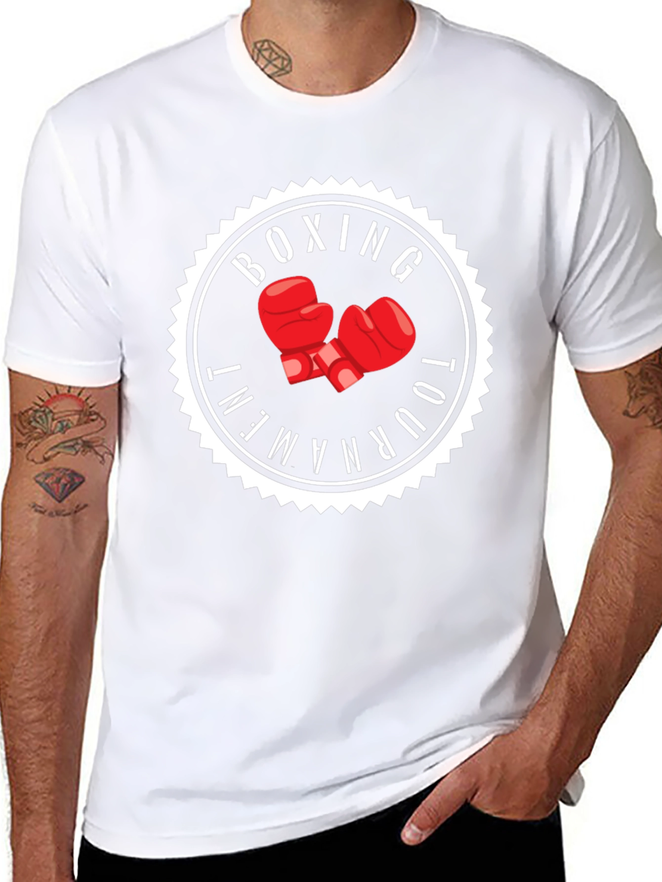 Boxing Tournament Graphic Tee - Black - 8