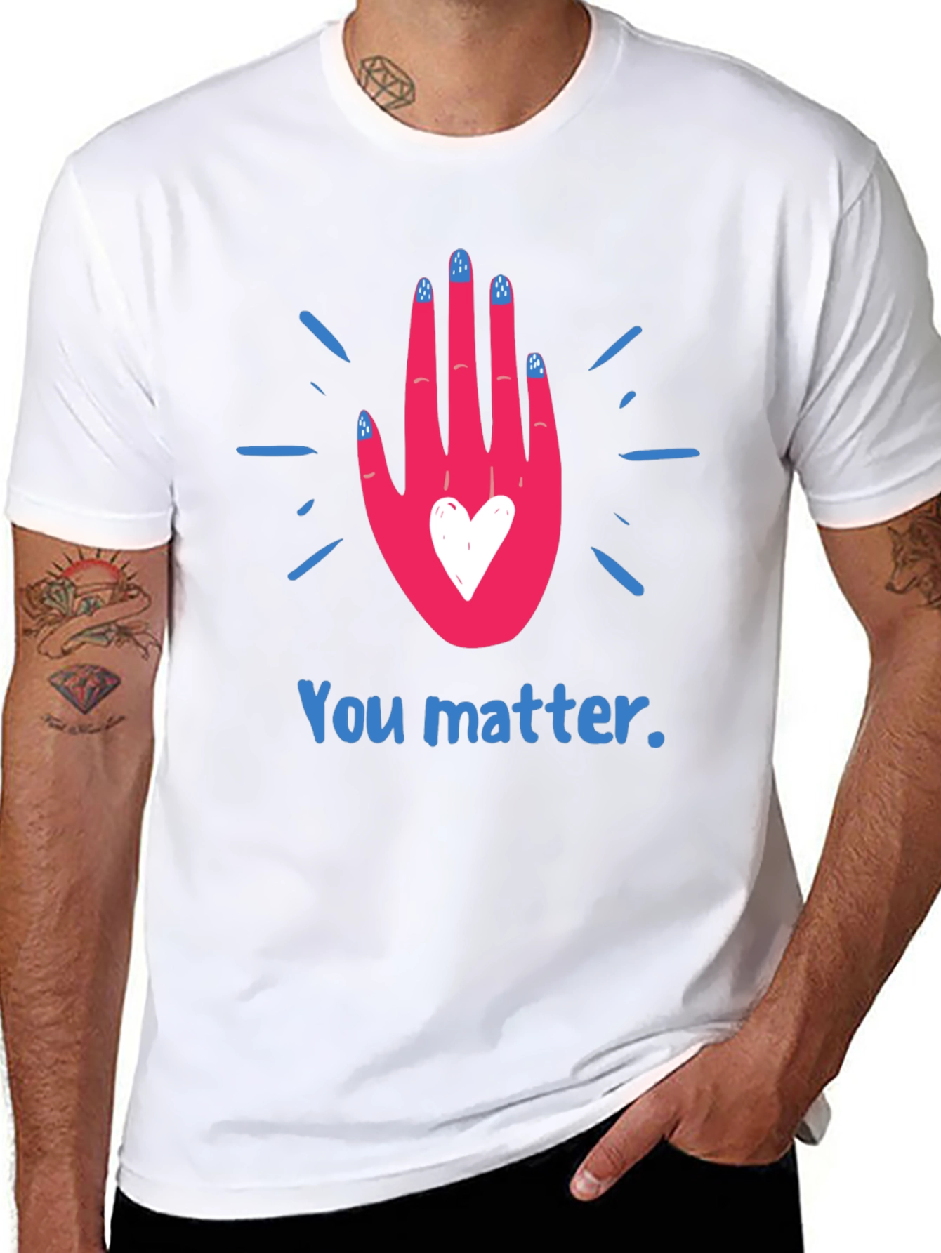 Black You Matter T-Shirt - Positive Message Tee view 8