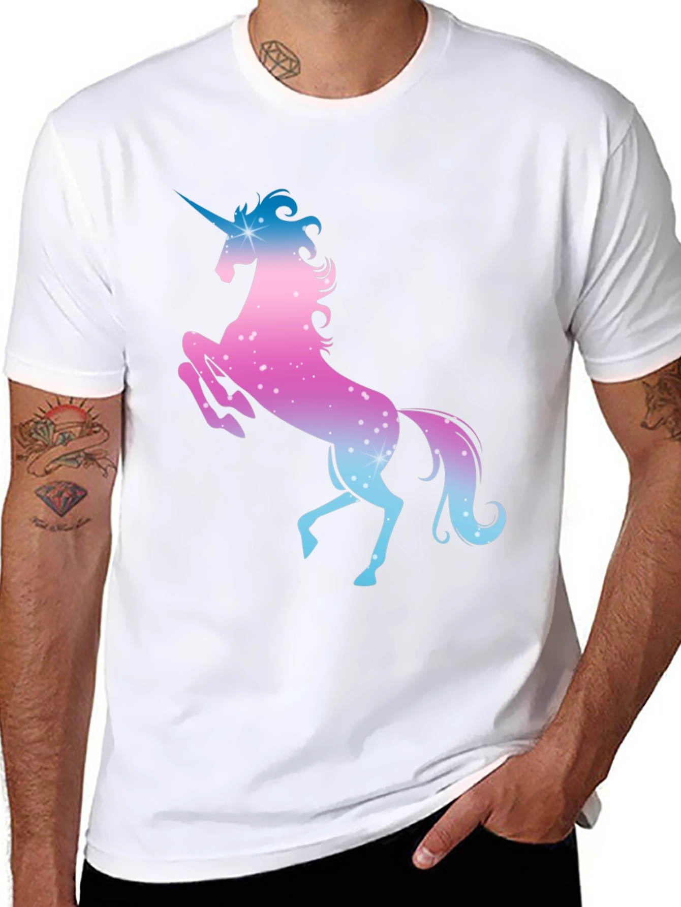 Black Unicorn Graphic Tee - Magical Design view 8
