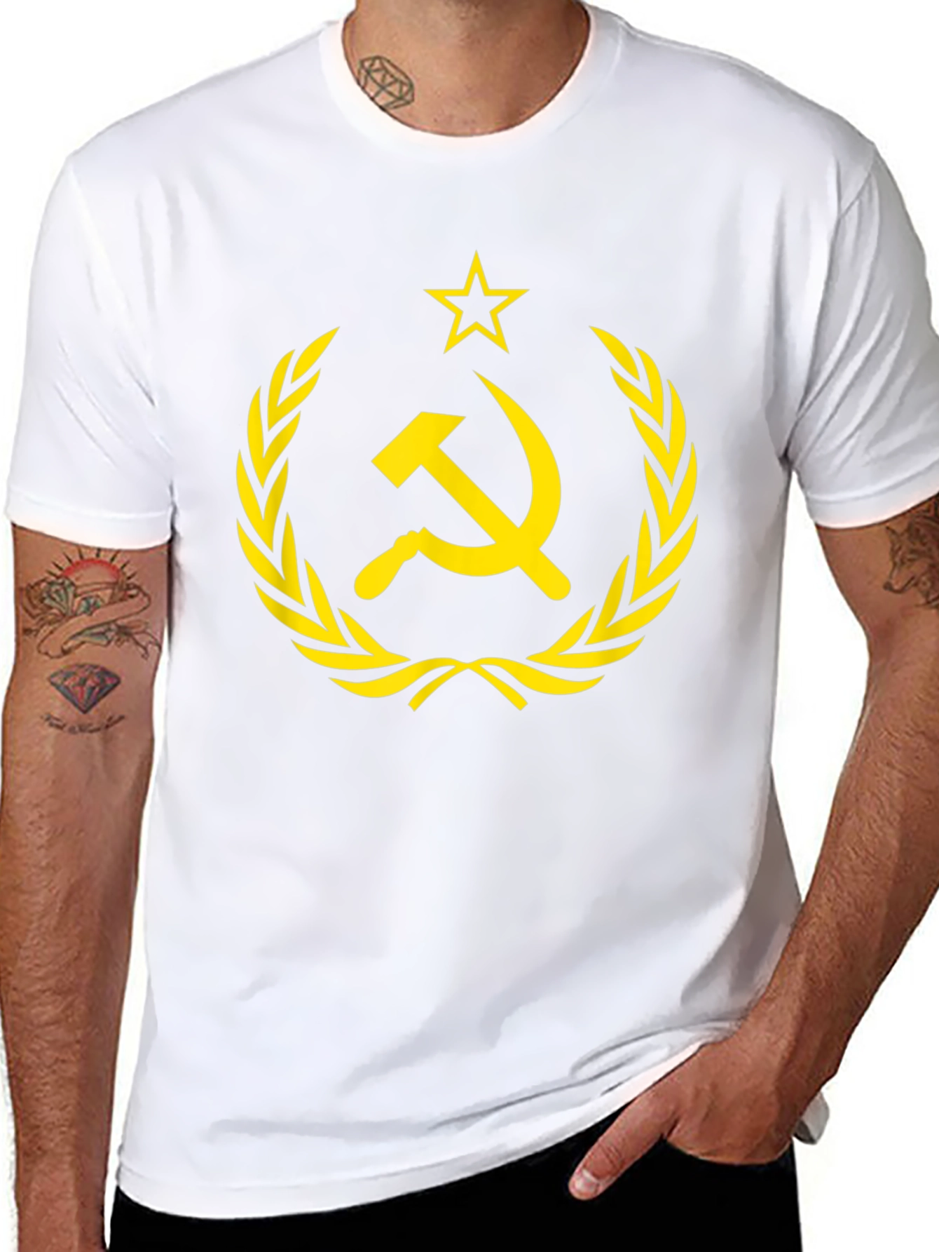 Black Hammer and Sickle Graphic Tee view 8