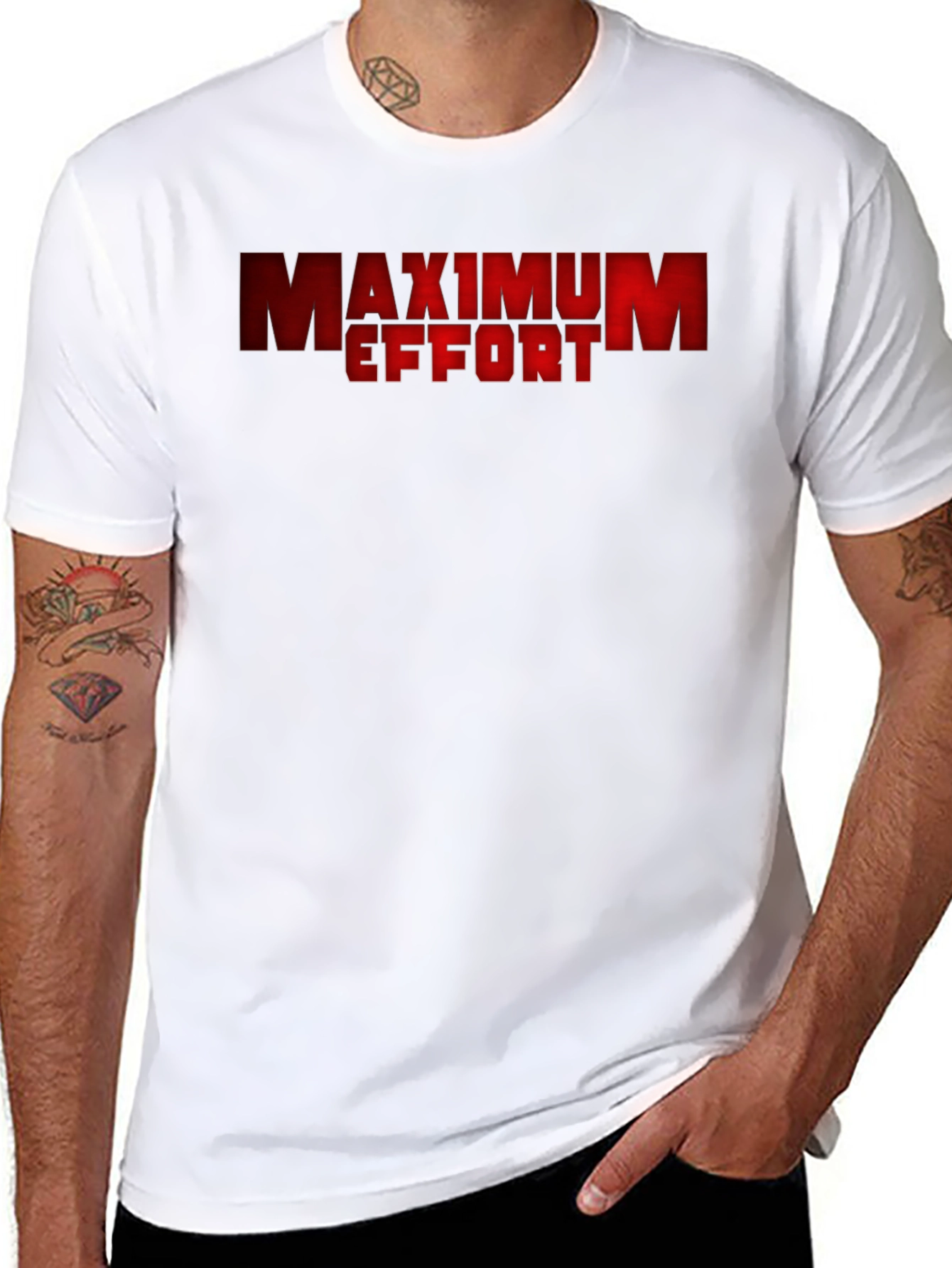 Black Maximum Effort Graphic T-Shirt - Stylish & Comfortable view 8