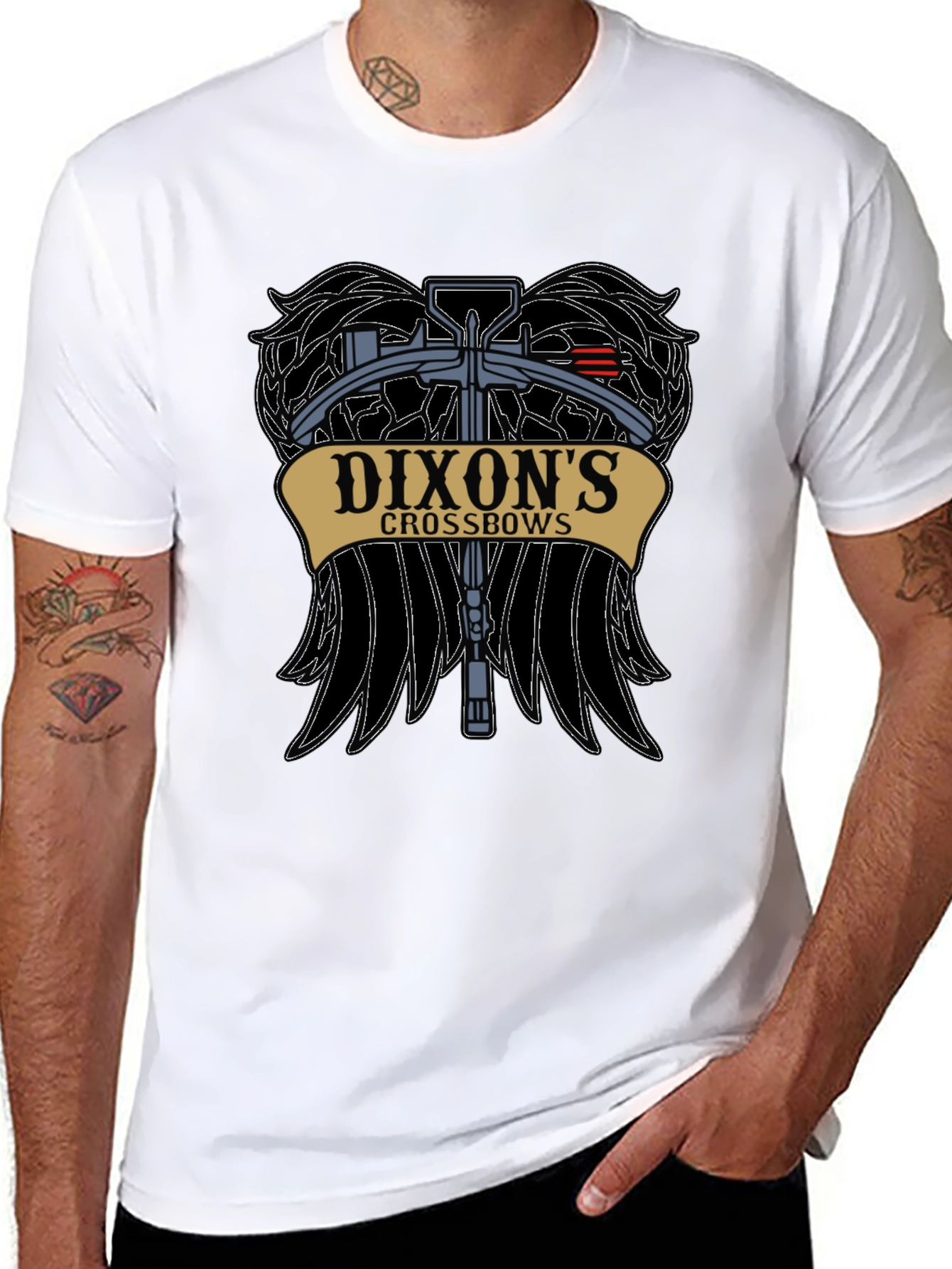 Black Dixon's Crossbows Graphic T-Shirt view 8