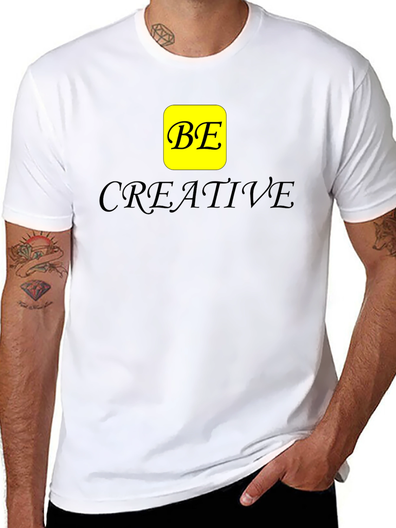 Be Creative Black T-Shirt - 8