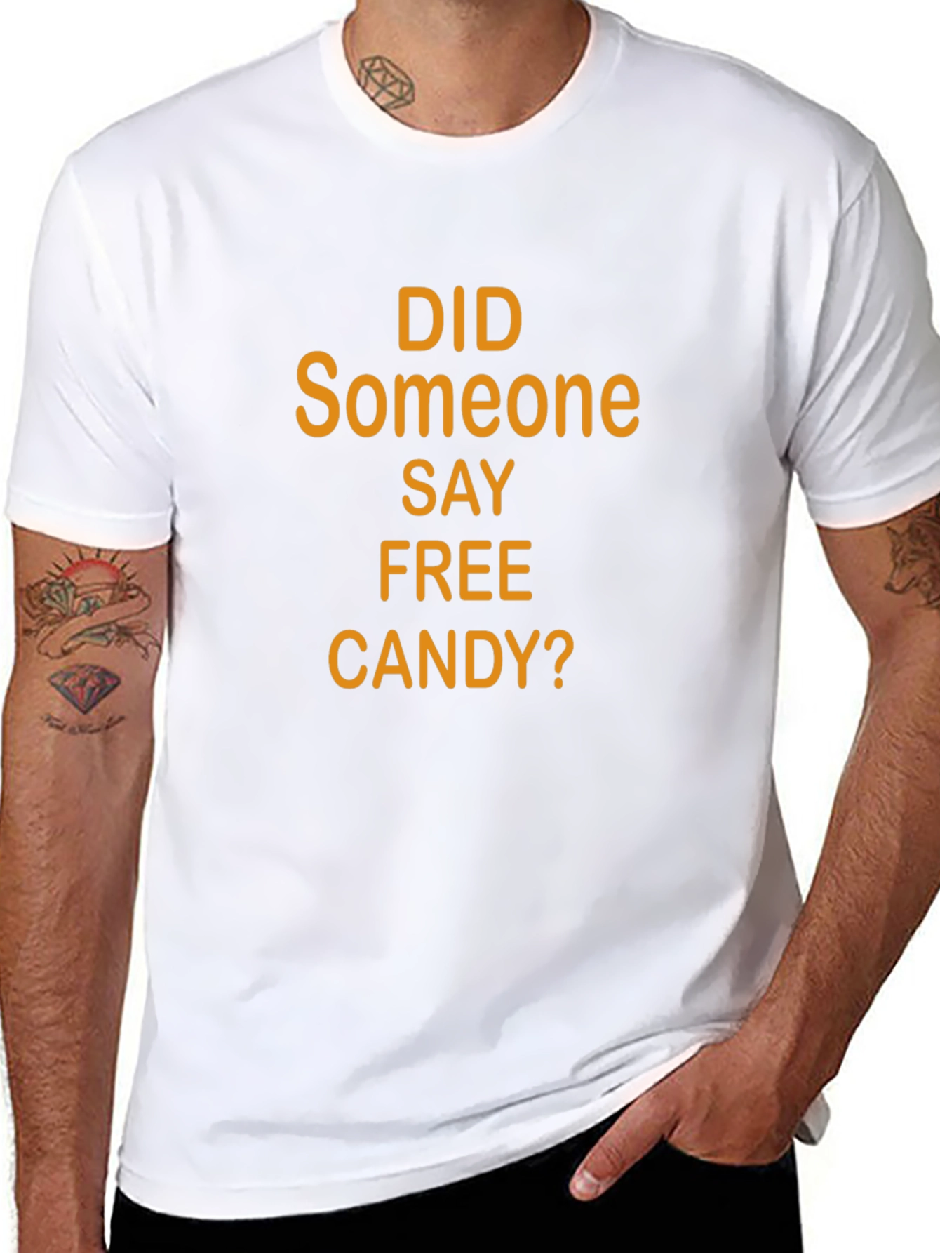 Black Funny Halloween Candy T-Shirt view 8