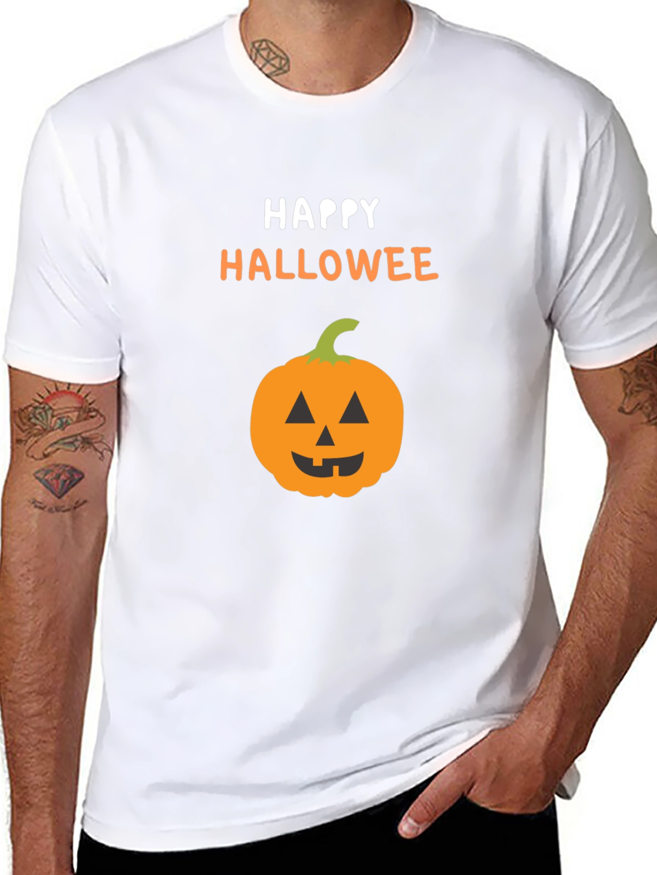 Happy Hallowee Pumpkin Graphic Tee - 8
