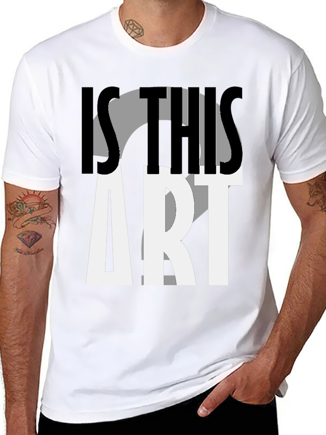 Black Is This Art? Graphic Print T-Shirt view 8