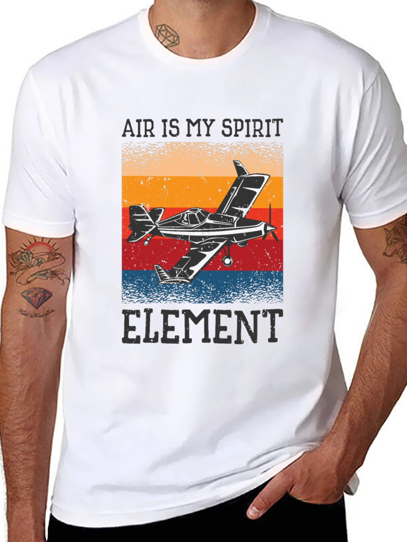 Black Air is My Spirit Element Graphic T-Shirt view 8