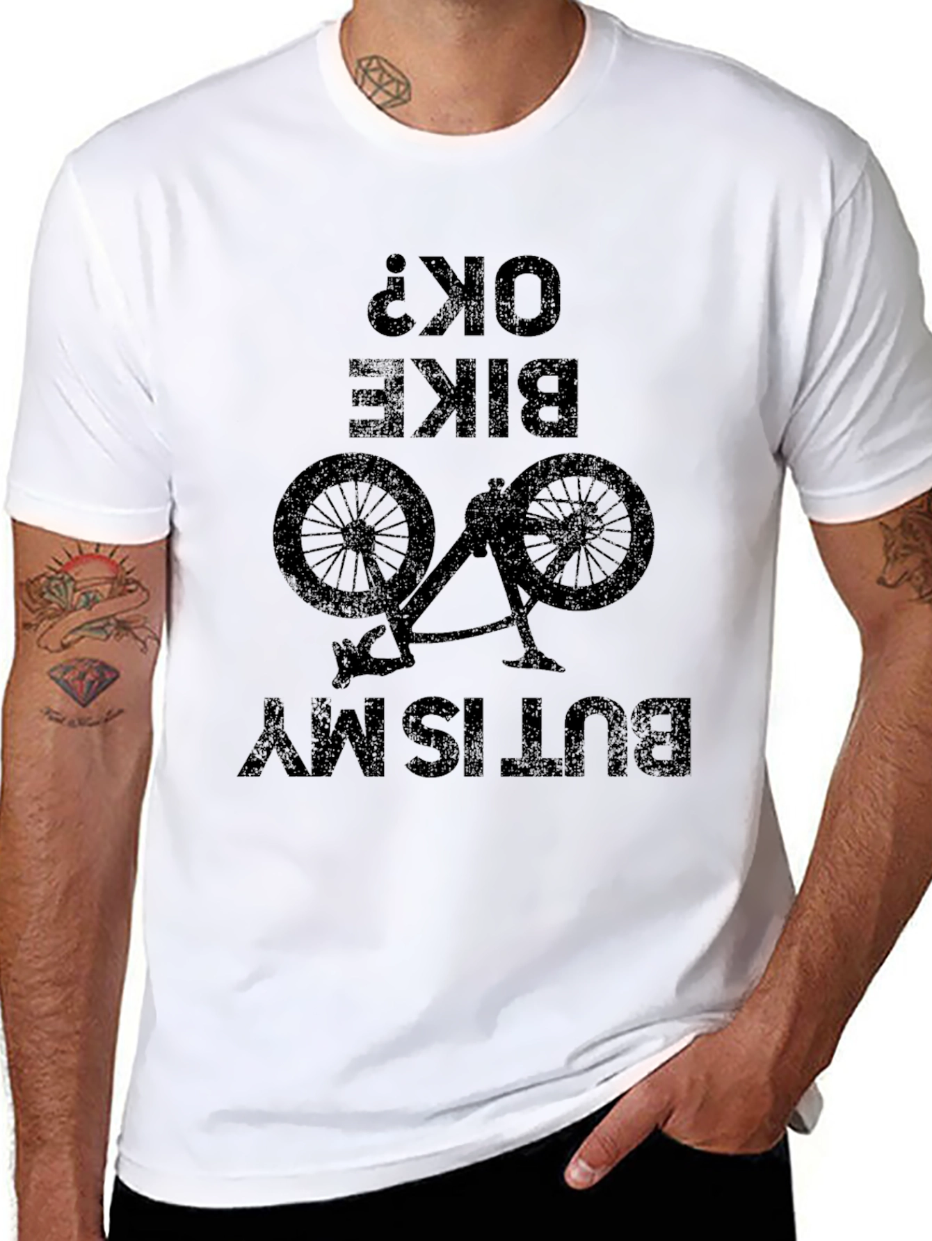 Black Bike OK? My Butt Is T-Shirt view 8