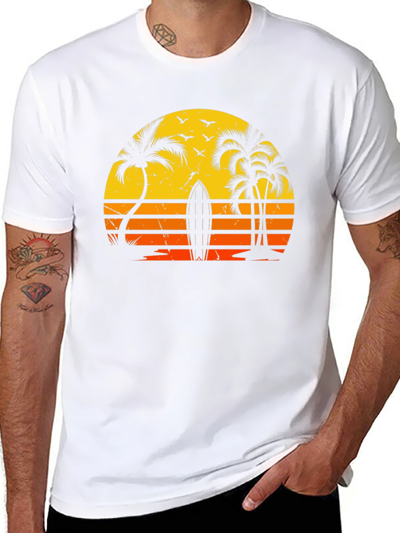 Retro Sunset Surf T-Shirt - 8