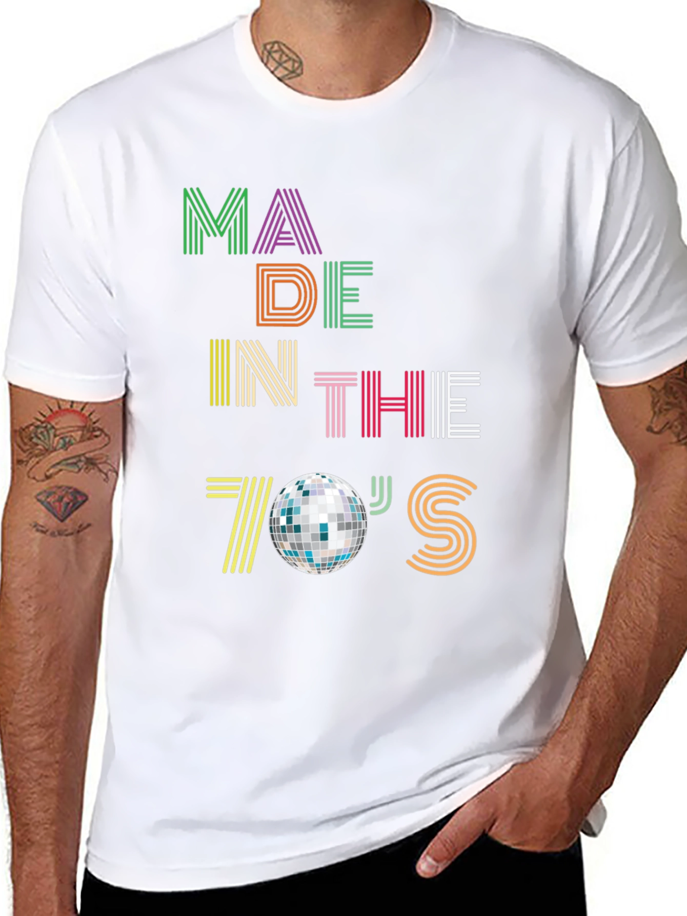 Black Made in the 70's Disco T-Shirt view 8
