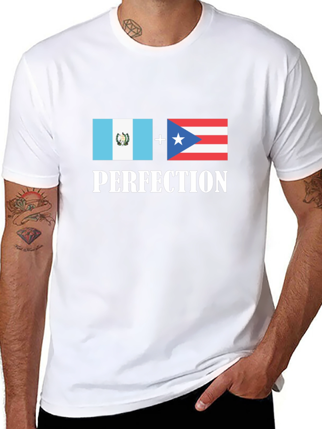 Black Guatemala Puerto Rico Perfection T-Shirt view 8