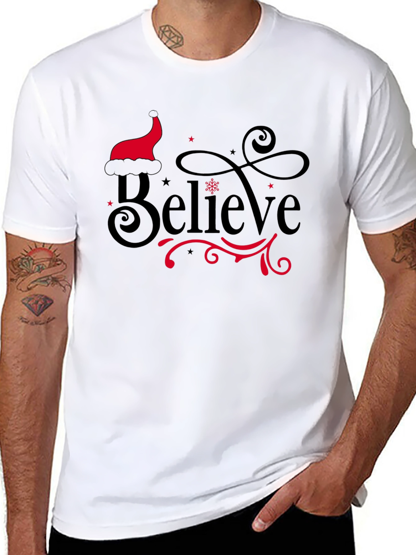 Believe Christmas Graphic Tee - 8