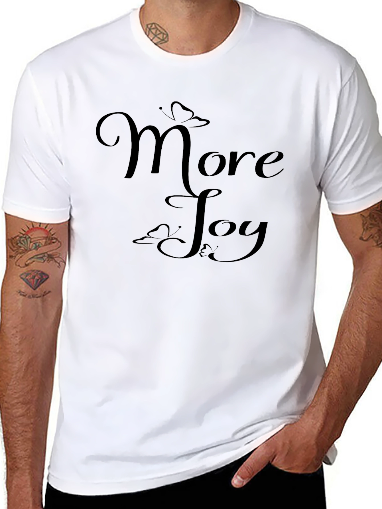 Black More Joy Graphic Tee - Black T-Shirt view 8