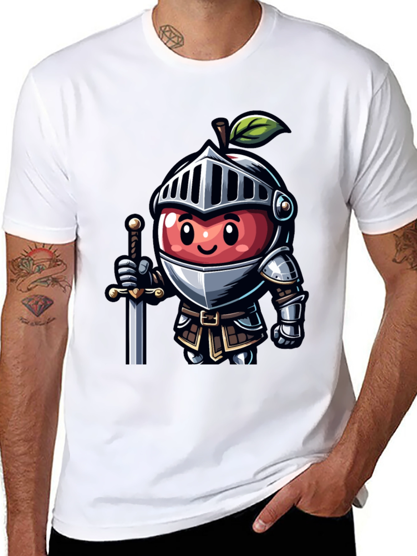 Black Apple Knight T-Shirt view 8