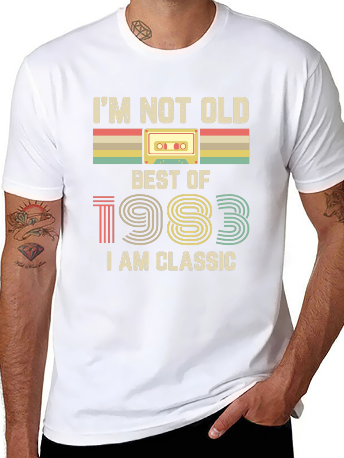 Black I'm Not Old I Am Classic T-Shirt Best of 1983 view 8