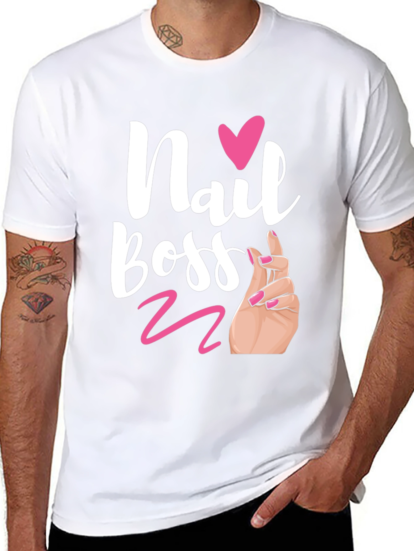 Black Nail Boss Graphic Tee - Salon Shirt view 8