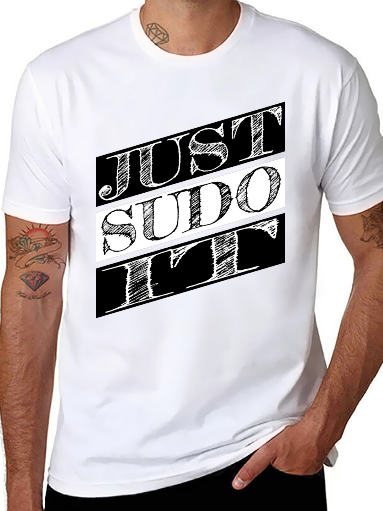 Just Sudo It T-Shirt - Black Graphic Tee for Programmers & Techies - 8