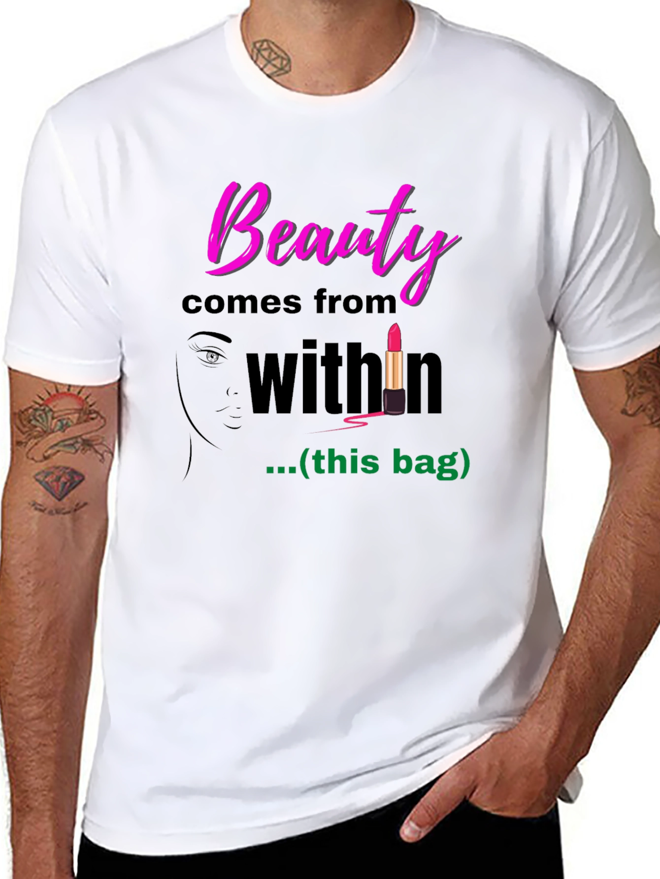 Black Beauty Comes From Within Graphic T-Shirt view 8