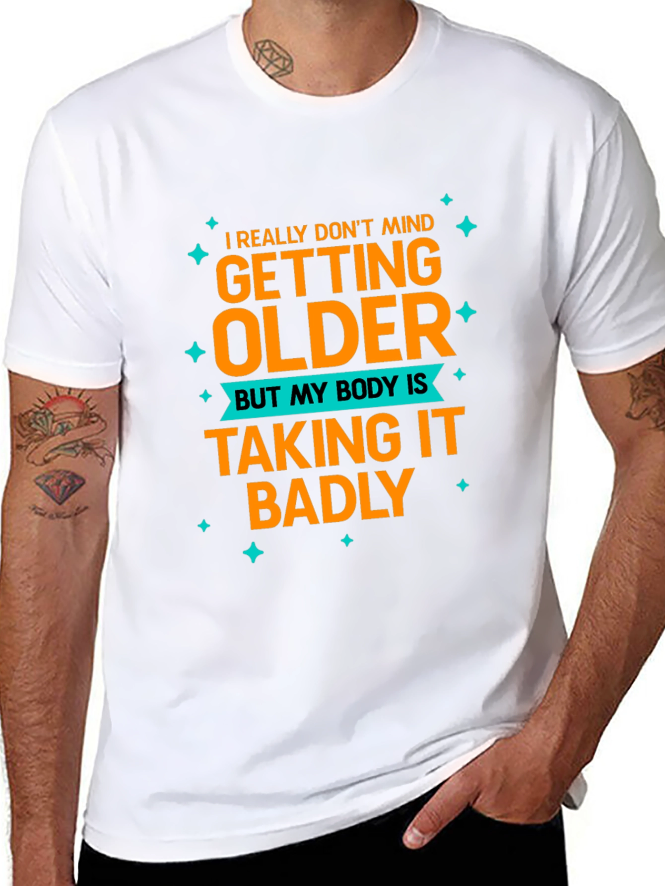 Black Funny Aging T-Shirt: I Don't Mind Getting Older view 8