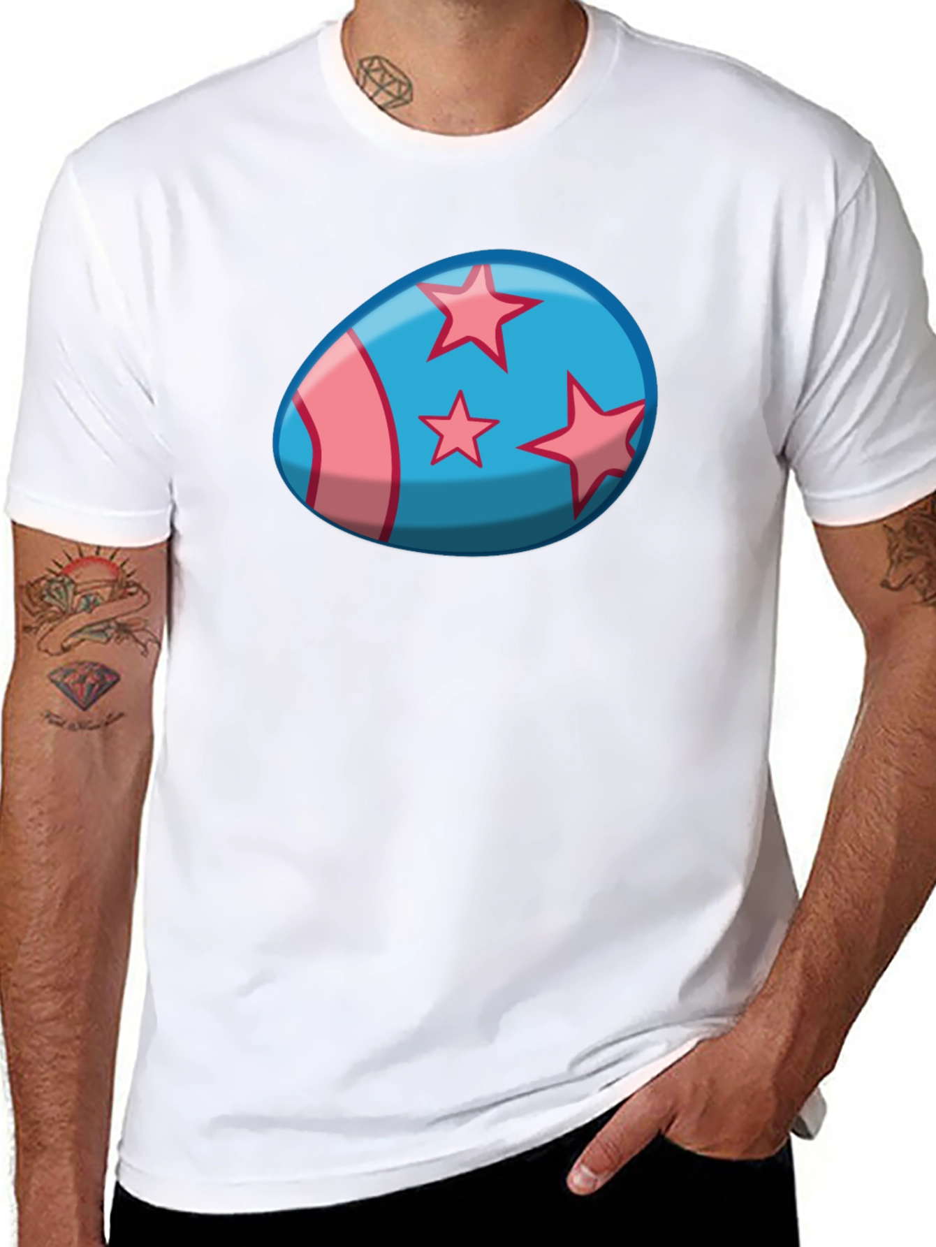 Starry Egg Graphic Tee - Stylish Casual Wear - 8