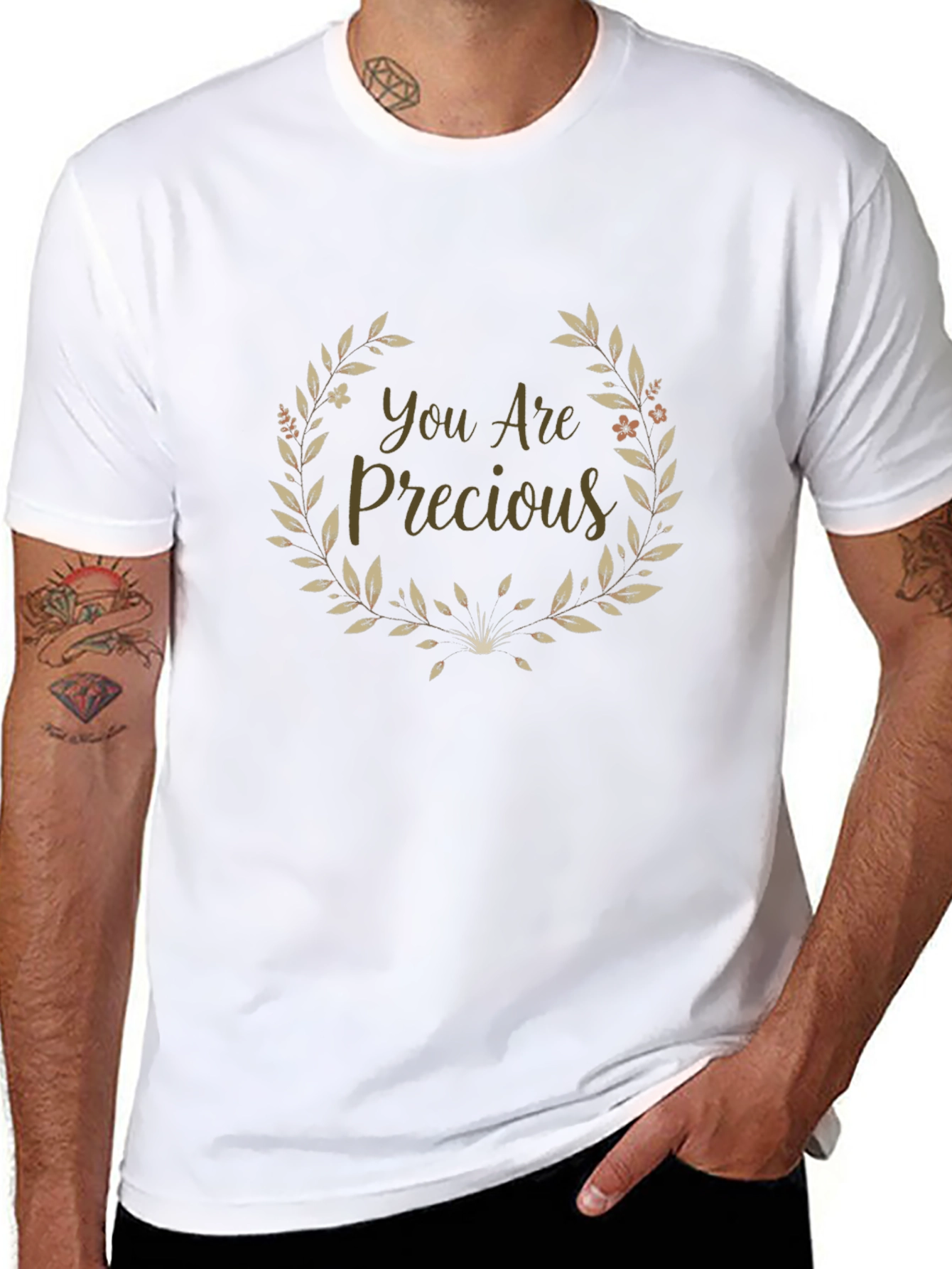 Black You Are Precious Graphic Tee - Unisex view 8