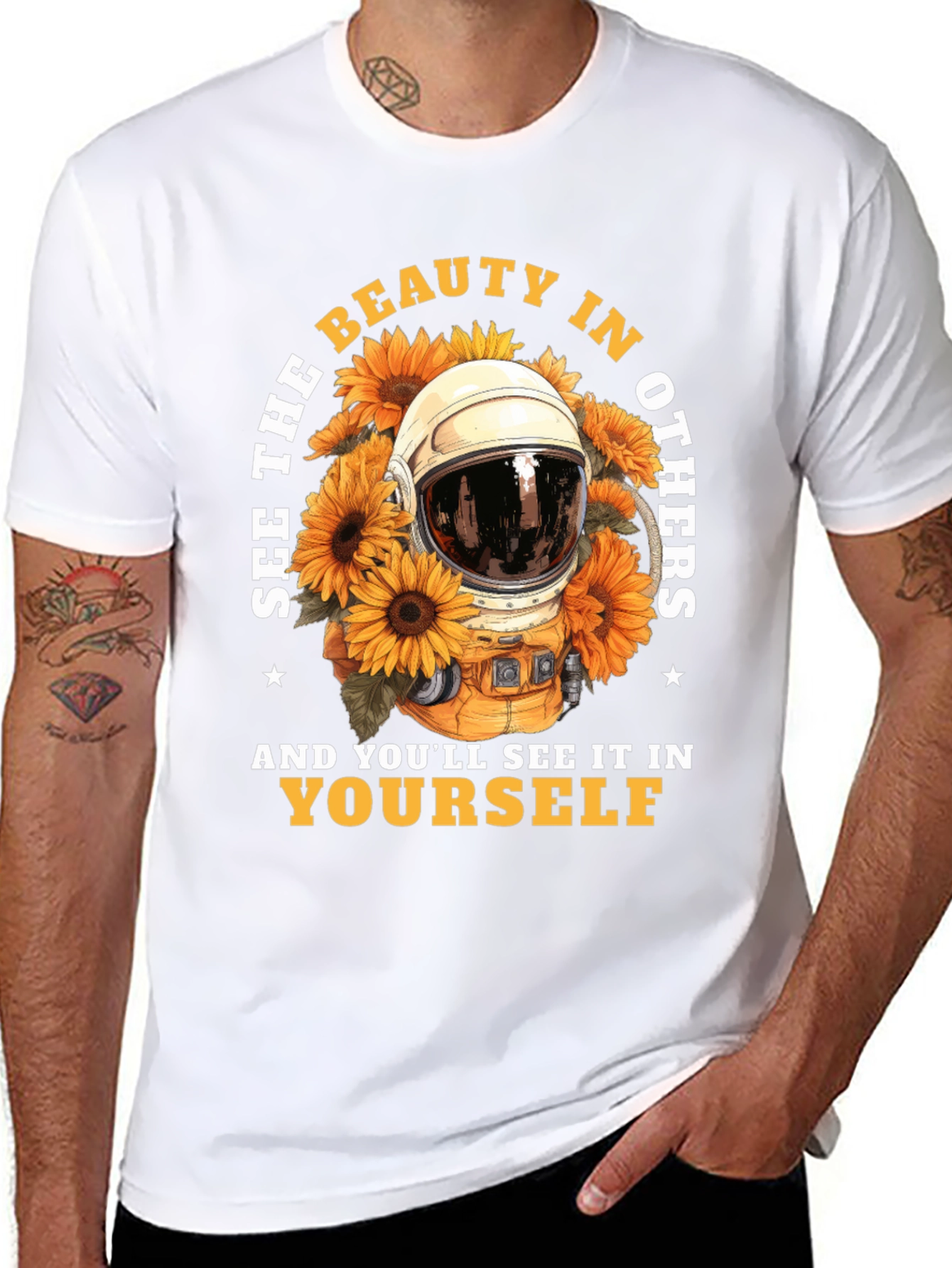 Black See The Beauty T-Shirt view 8