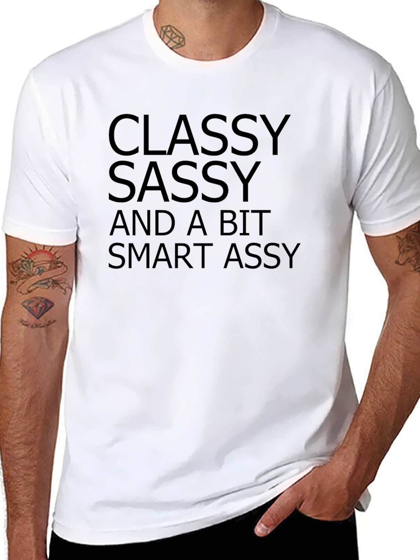 Black Classy Sassy Smart Assy T-Shirt - Unisex view 8