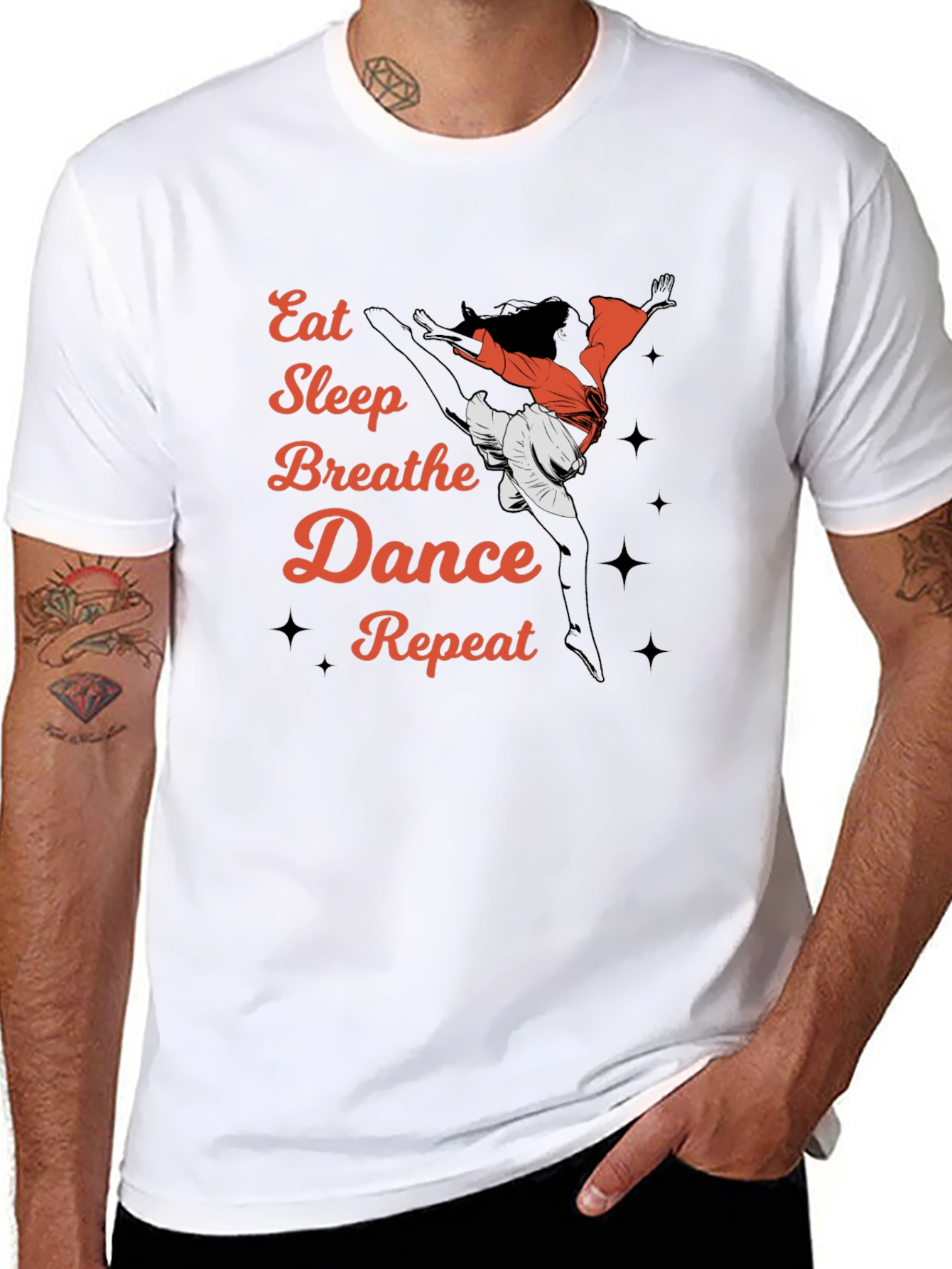 Black Eat Sleep Dance Repeat T-Shirt view 8