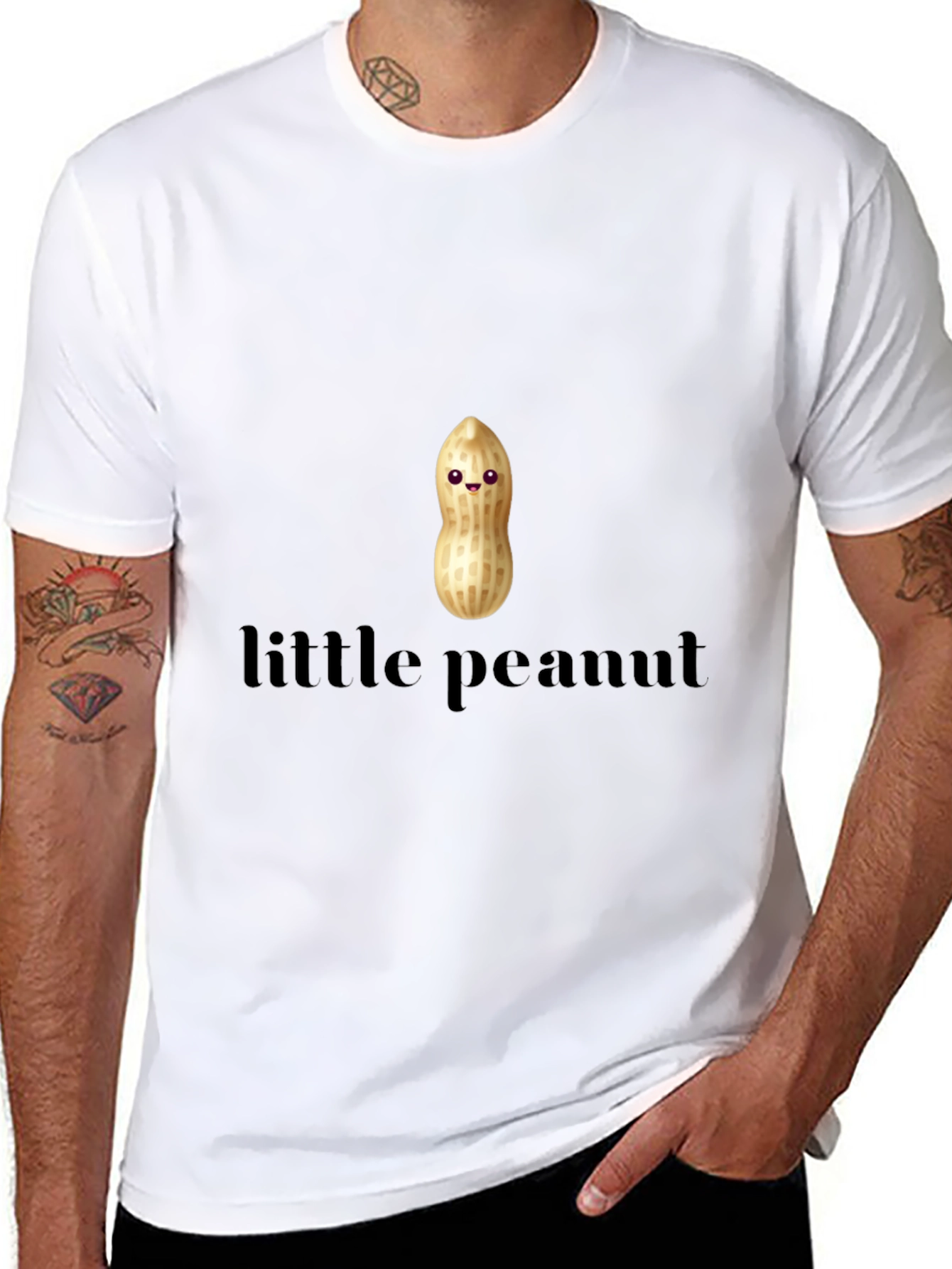 Black Little Peanut Graphic T-Shirt - Cute Unisex Tee view 8