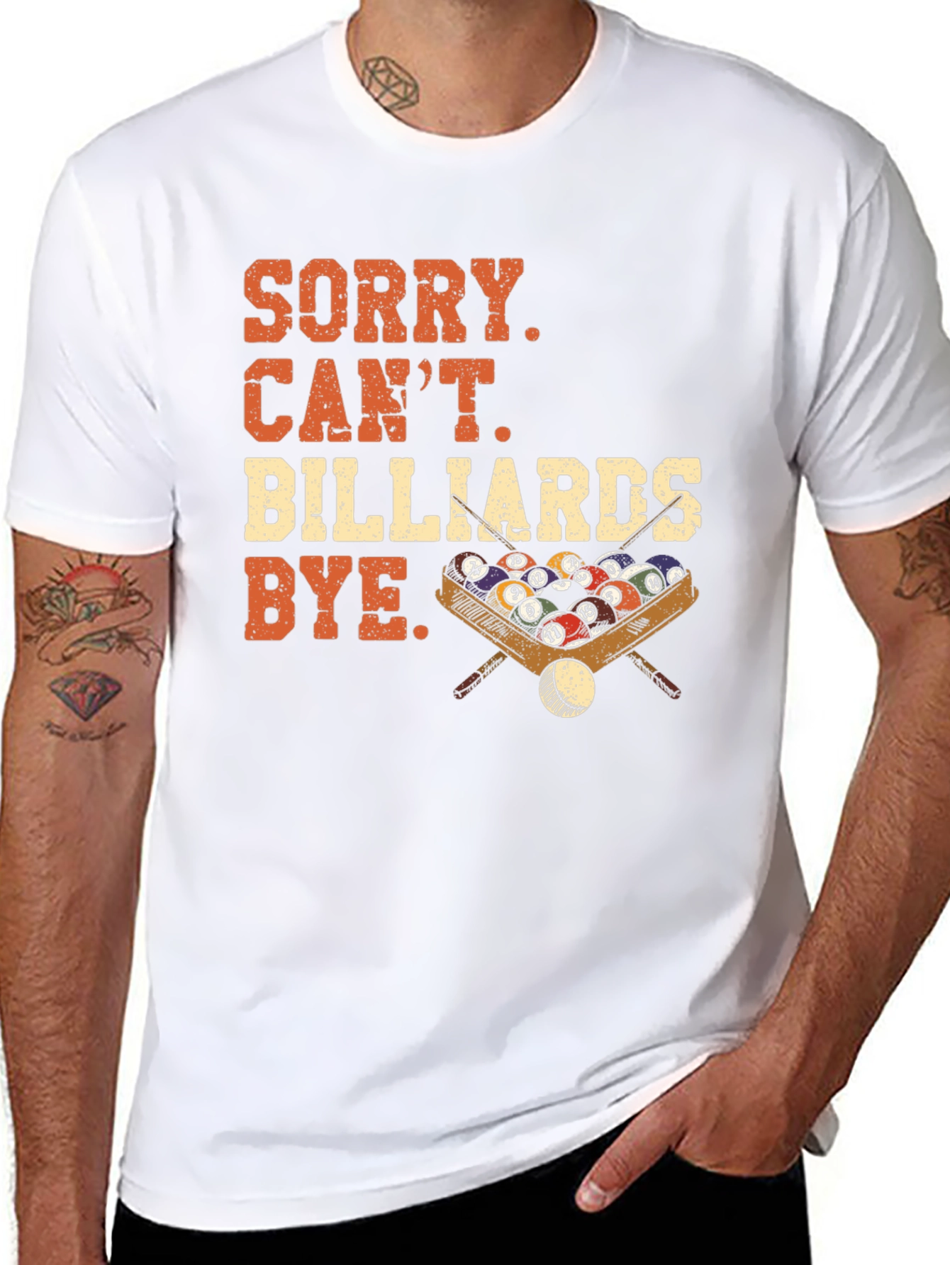 Black Billiards Graphic Tee - Sorry Can't Bye view 8