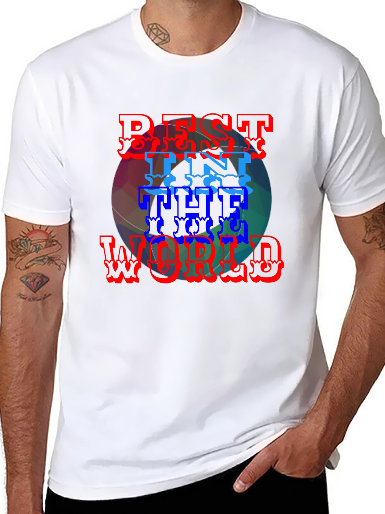 Black Best In The World Graphic Tee view 8