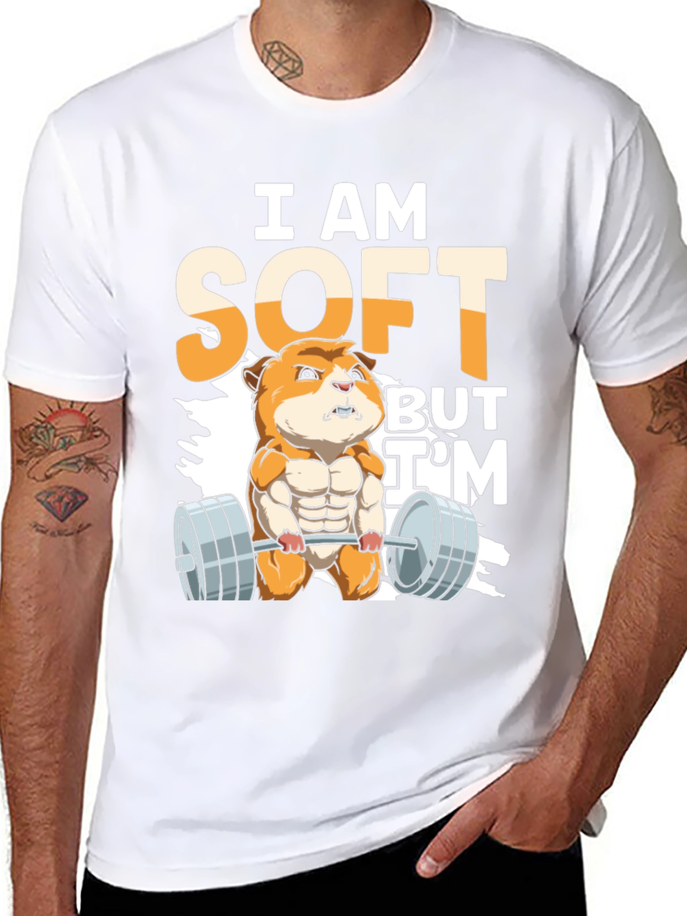 Black I Am Soft But I'm Strong T-Shirt view 8