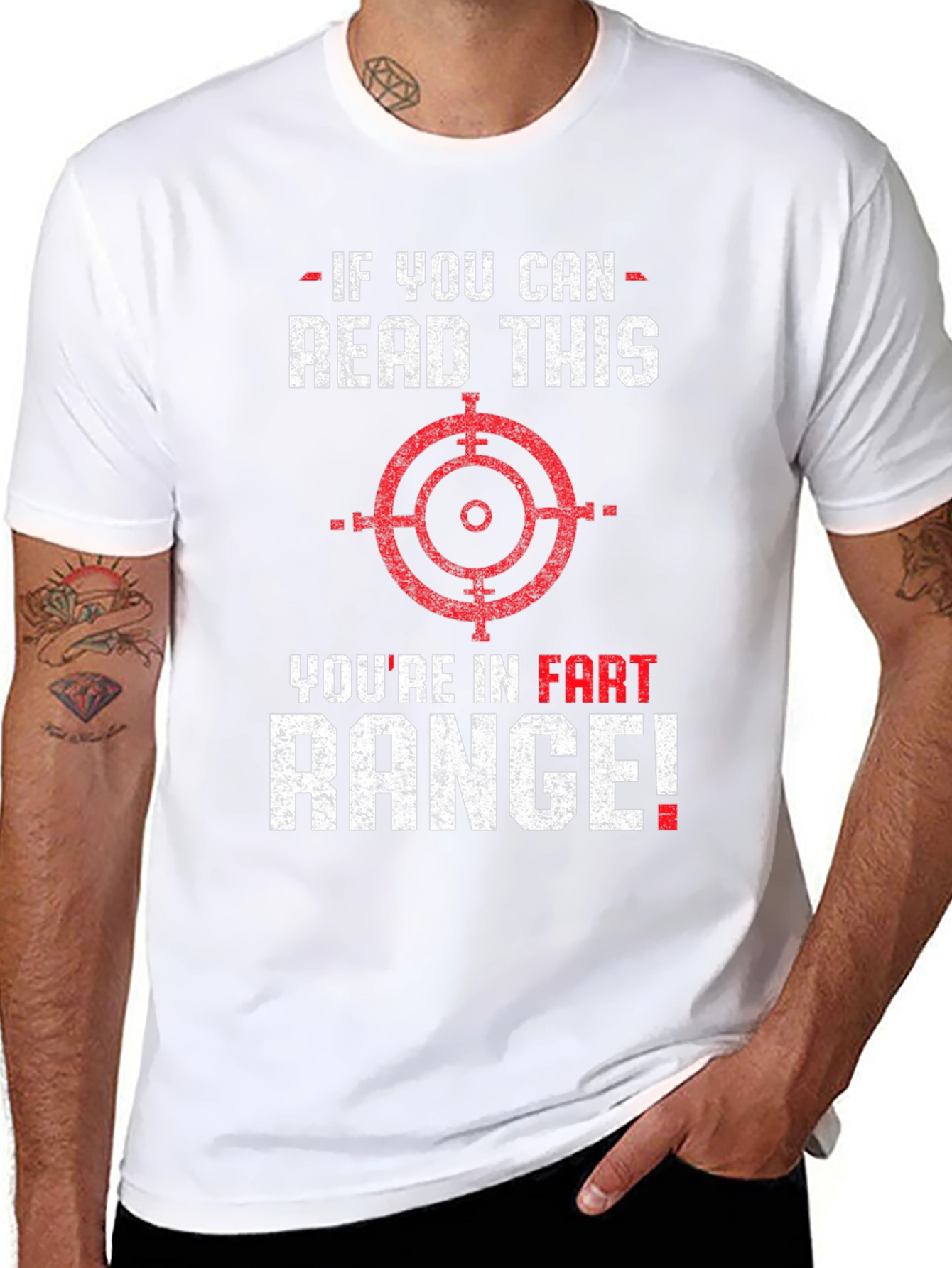 Black Funny Fart Range Graphic Tee view 8