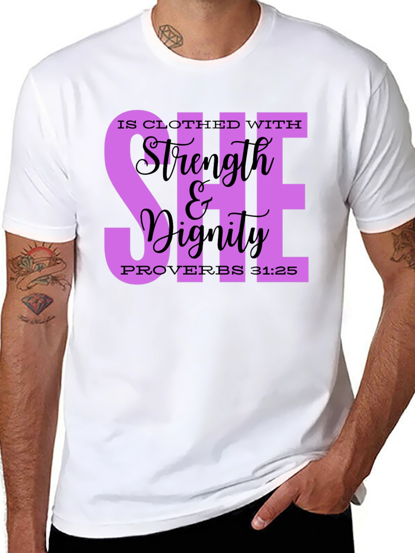 Strength & Dignity Women's Christian T-Shirt - 8