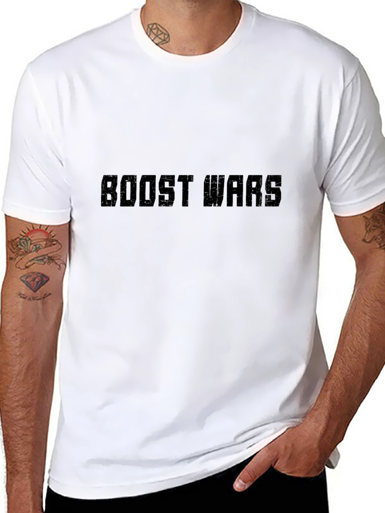 Black Boost Gang Graphic T-Shirt - Black view 8