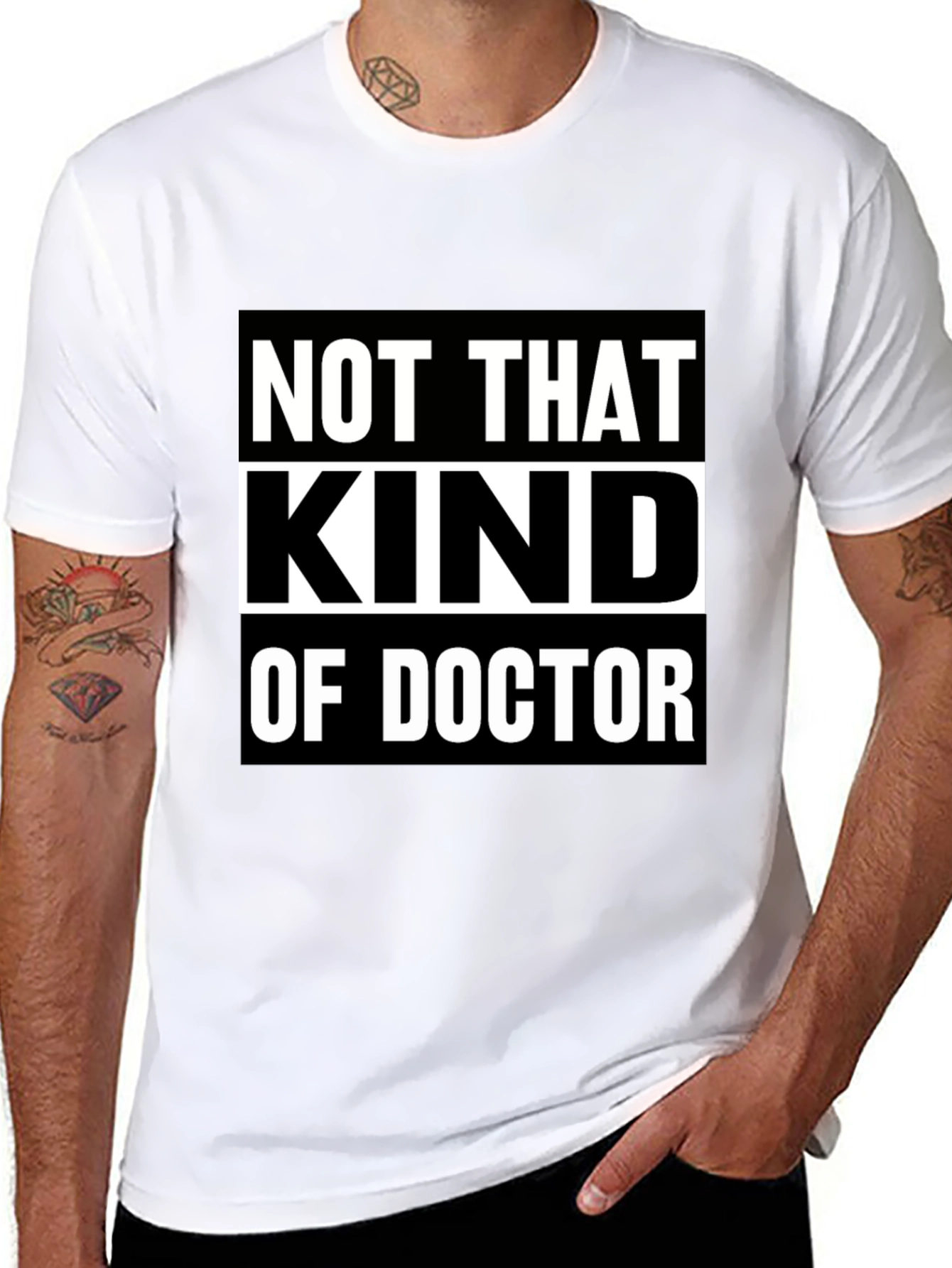 Black Not That Kind Of Doctor T-Shirt view 8