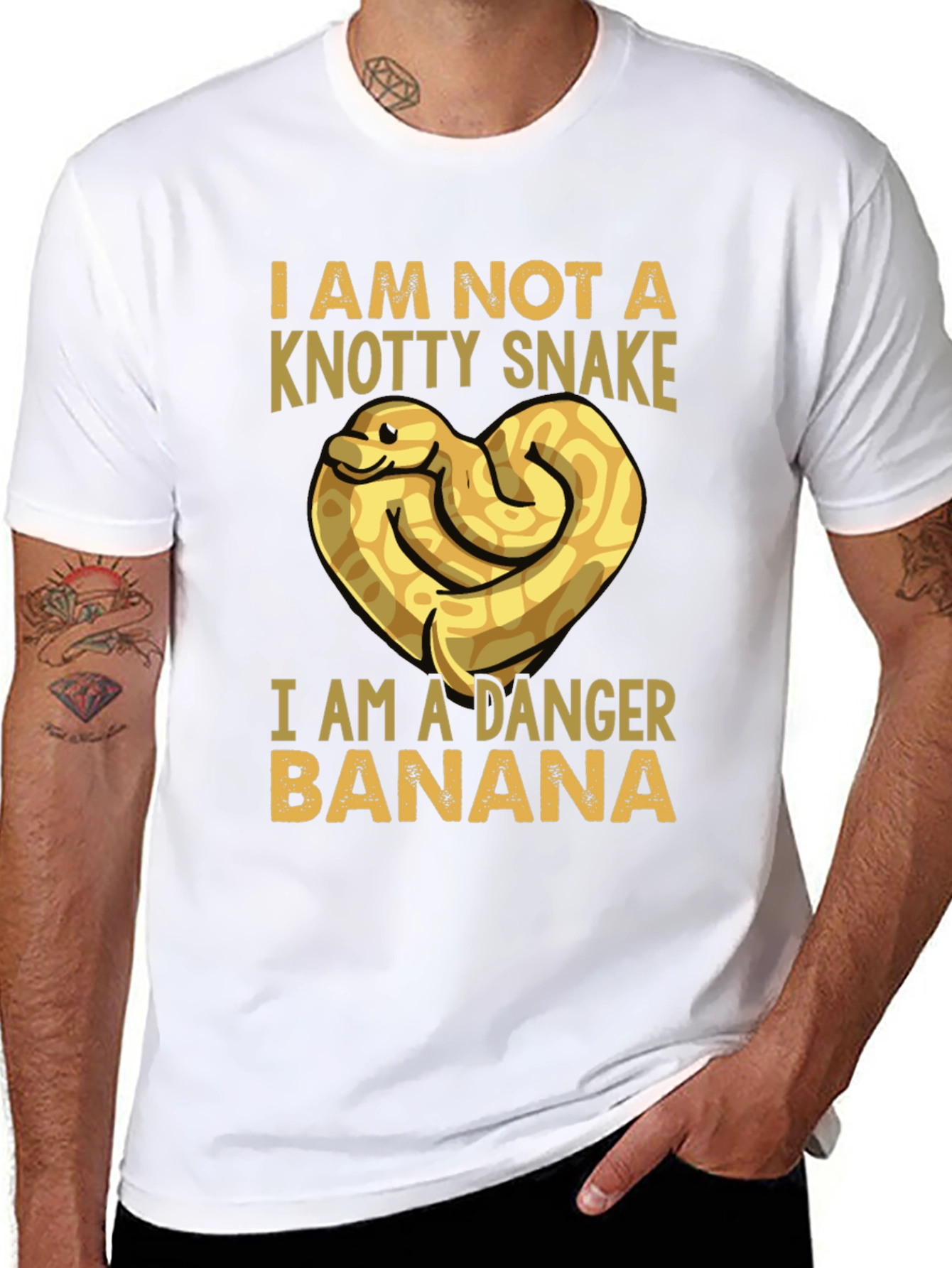 Black Danger Banana Snake T-Shirt - Funny Pet Lover Tee view 8